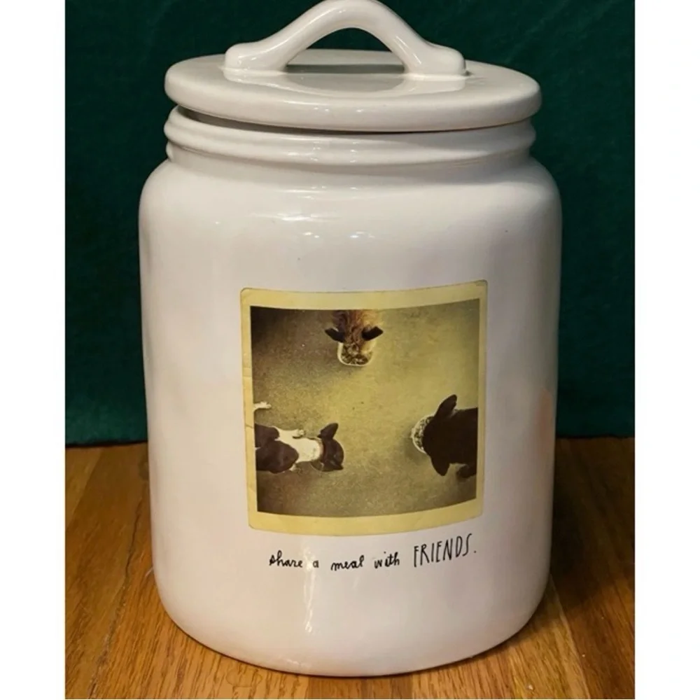 Rare Vintage Rae Dunn Double-Sided COCOA Canister Artisan Collection HTF 7.5”